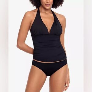 NWOT LAUREN RALPH LAUREN | Black Beach Club Molded Cup Halter Tankini Top 4